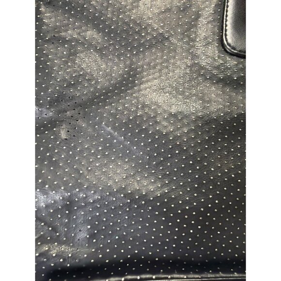 Victoria's Secret Black Tote Bag Sparkle Perforated Design - Picture 3 of 8